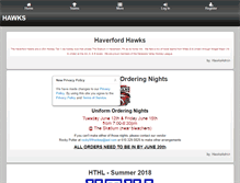 Tablet Screenshot of haverfordhawks.com